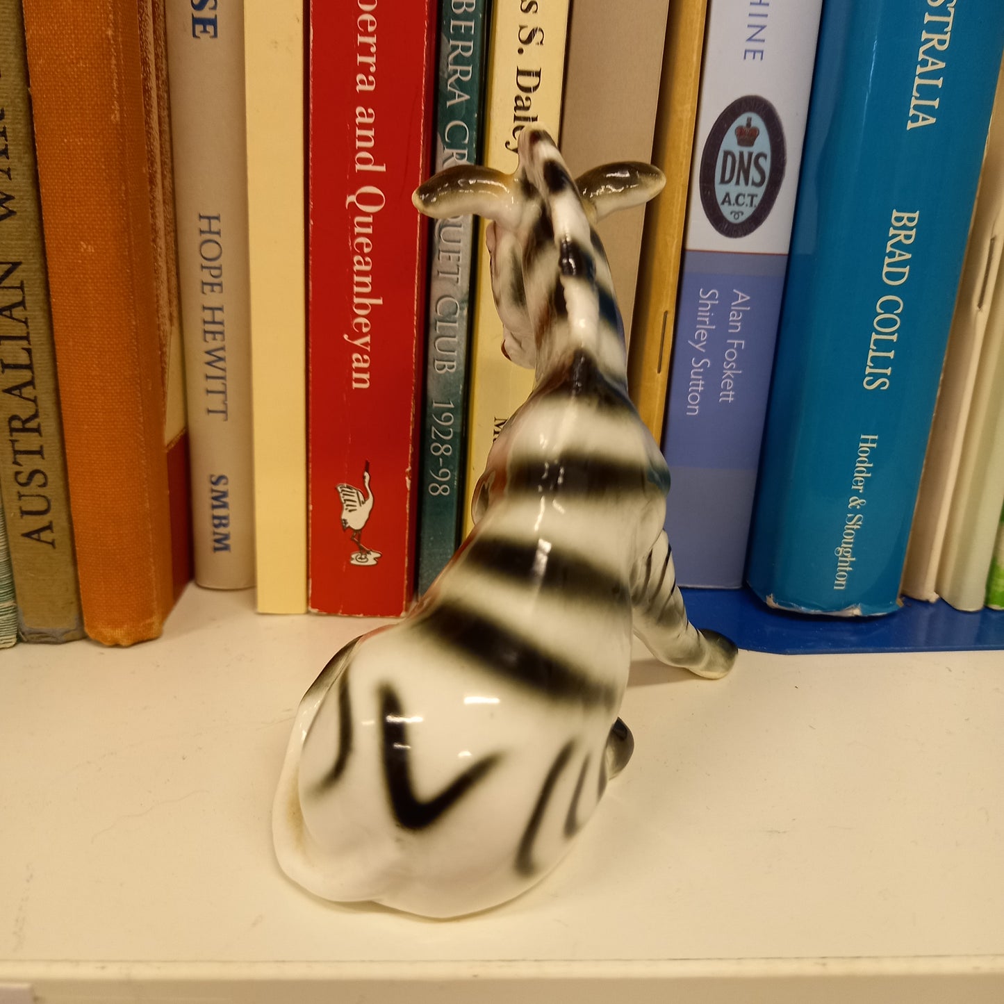 Retro Sitting Zebra-Decor-Tilbrook and Co