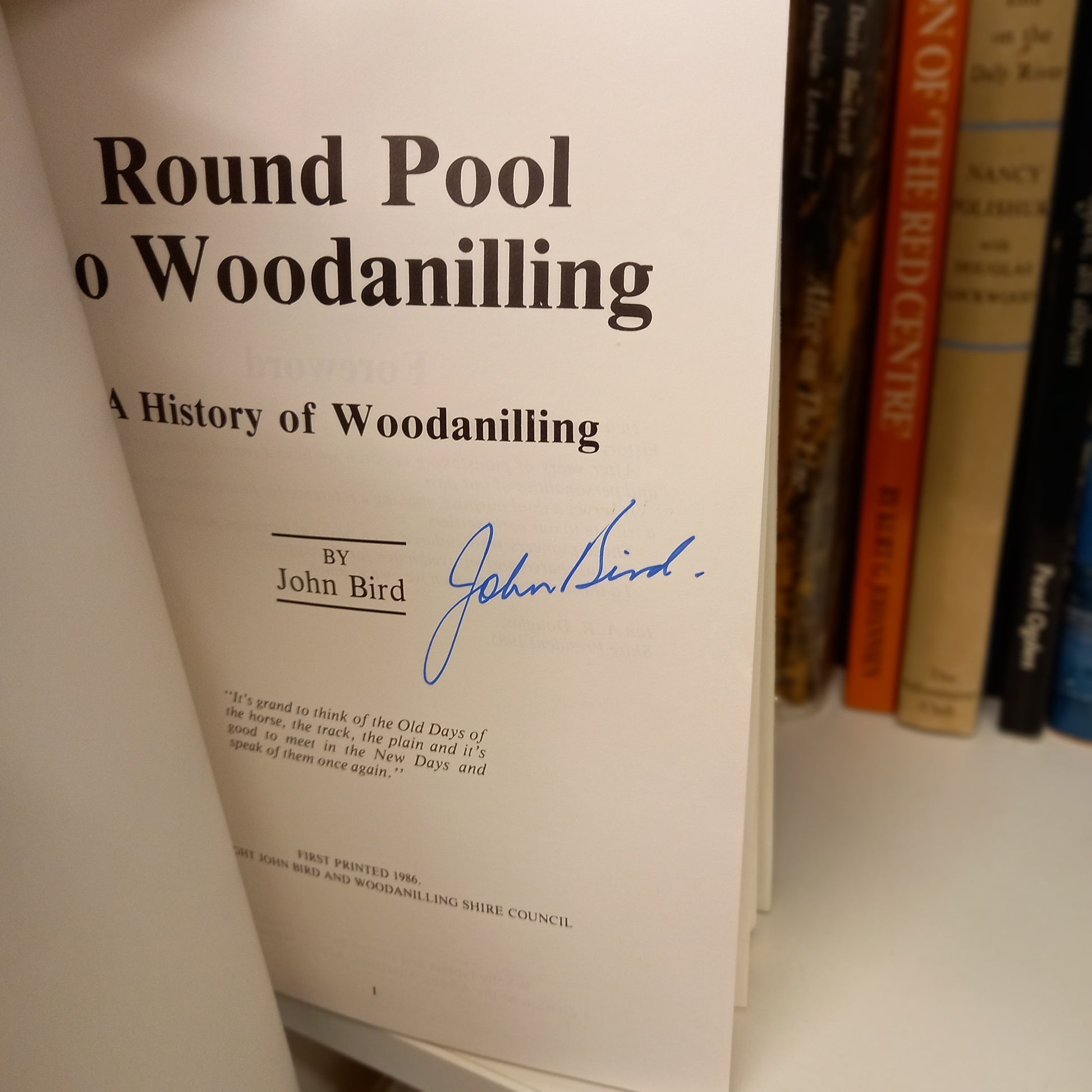 Round Pool to Woodanilling – A History of the Shire of Woodanilling, Western Australia (Signed Copy)-Book - Australian Local History-Tilbrook and Co