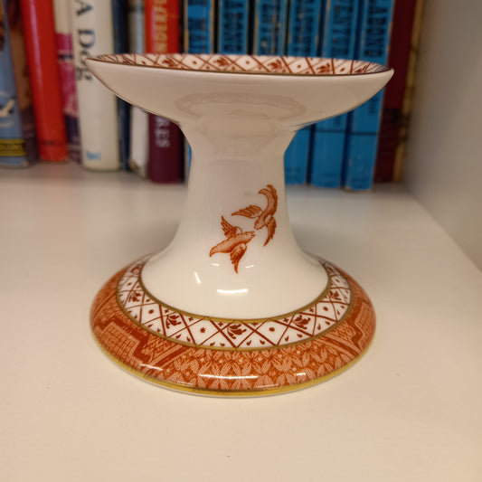Royal Doulton Willow Candle Holder – Vintage Blue & White Ceramic Candle Holder-Decor-Tilbrook and Co