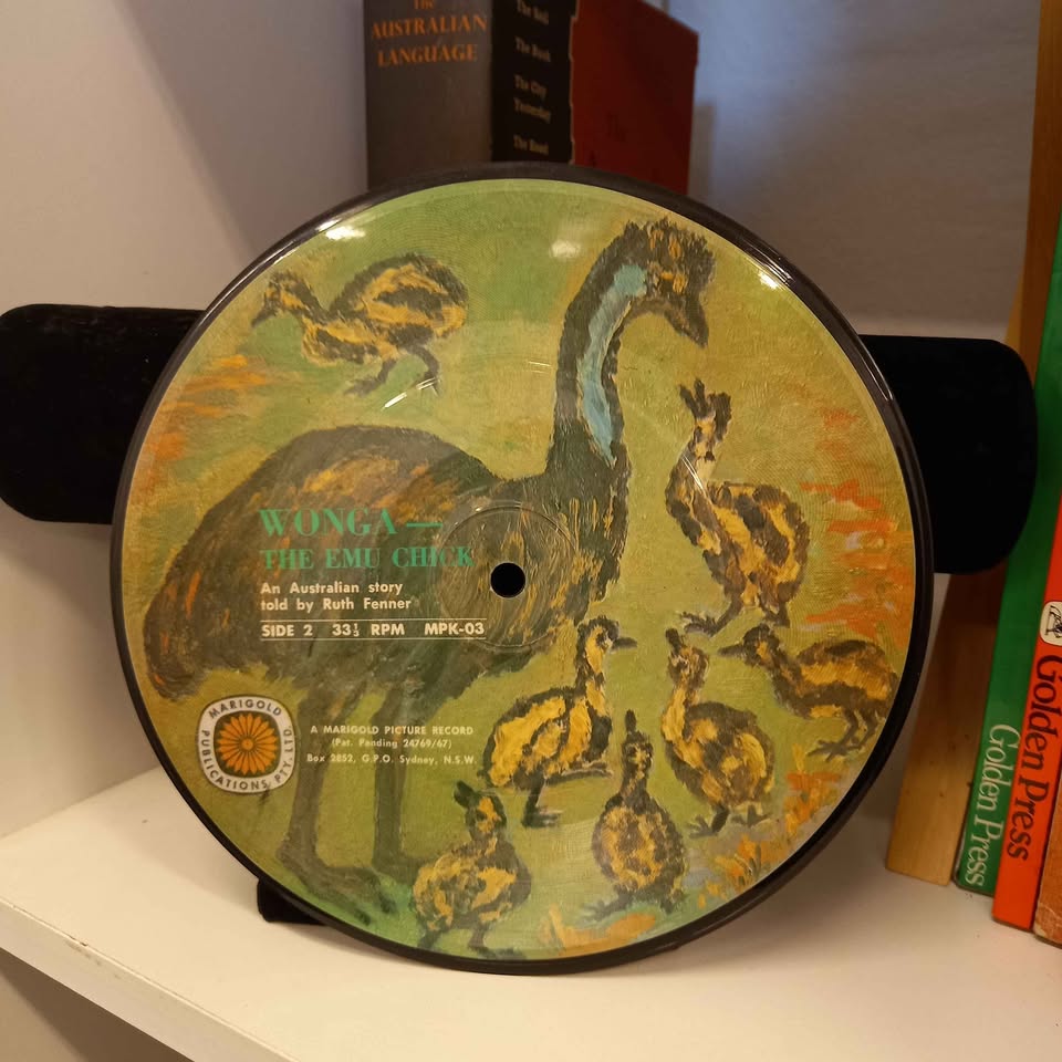 Ruth Fenner and Dick May – Kookaburra’s Nest / Wonga, A Lost Emu Chick (7″ Picture Disc, MPK‑03)-Vinyl Storytelling Record-Tilbrook and Co