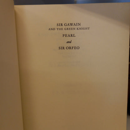 Sir Gawain and the Green Knight, Pearl, and Sir Orfeo by J.R.R Tolkin-Book-Tilbrook and Co