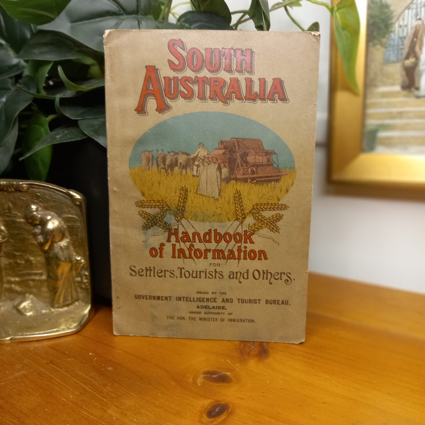 South Australia: Handbook of Information for Settlers, Tourists and Others / compiled by Victor H. Ryan-Vintage travel and settlement handbook / Australian history reference-Tilbrook and Co