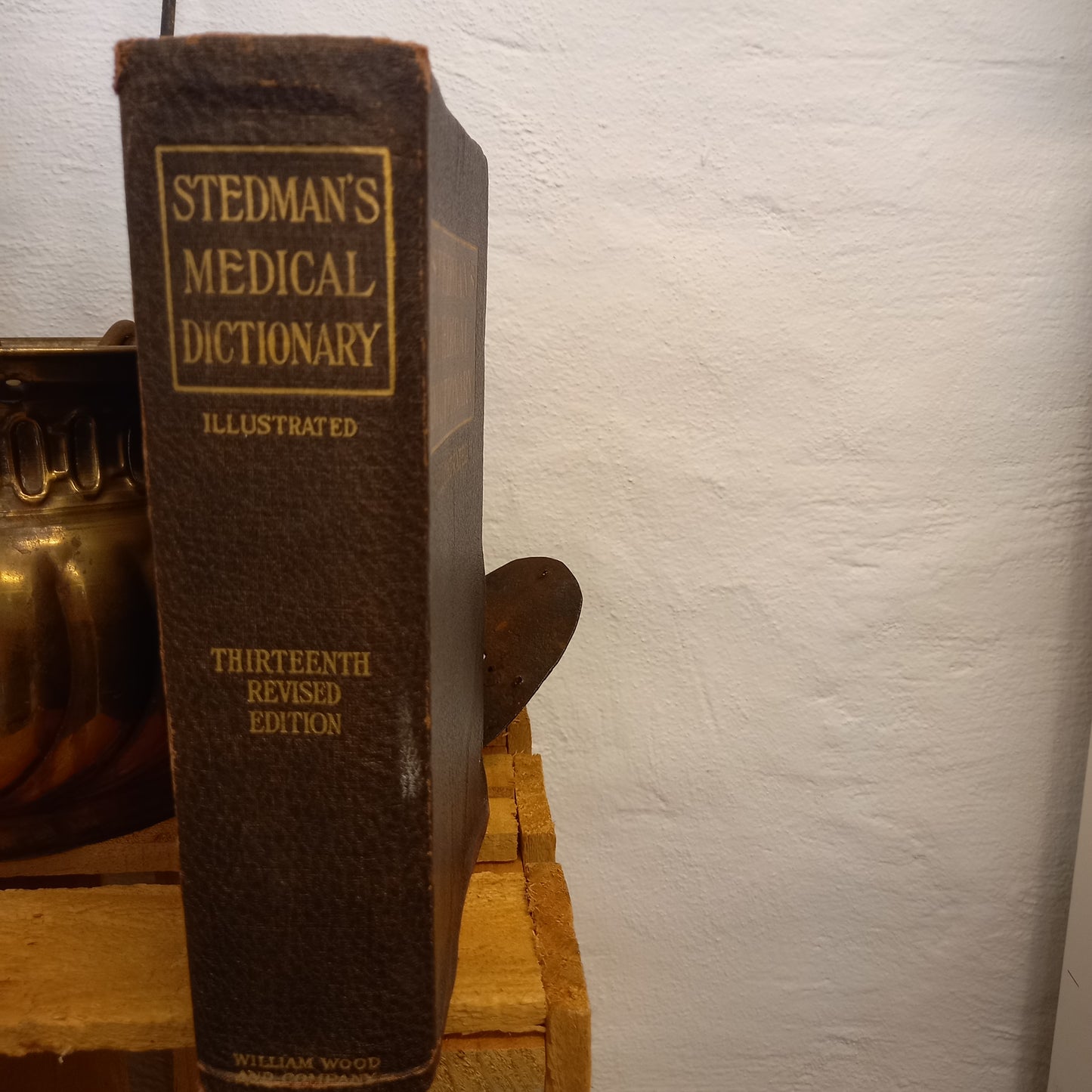 Stedman's Medical Dictionary by Thomas Lathrop Stedman (1937, Leather-Bound Softcover)-Book – Medical Dictionary / Vintage Reference-Tilbrook and Co