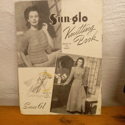 Sun-Glo Knitting Book Series 61-Ephemera-Tilbrook and Co