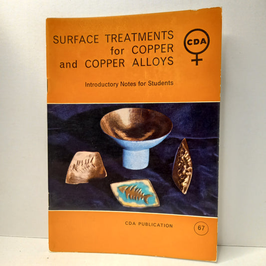 Surface Treatments For Copper And Copper Alloys- introductory notes for students-Book-Tilbrook and Co