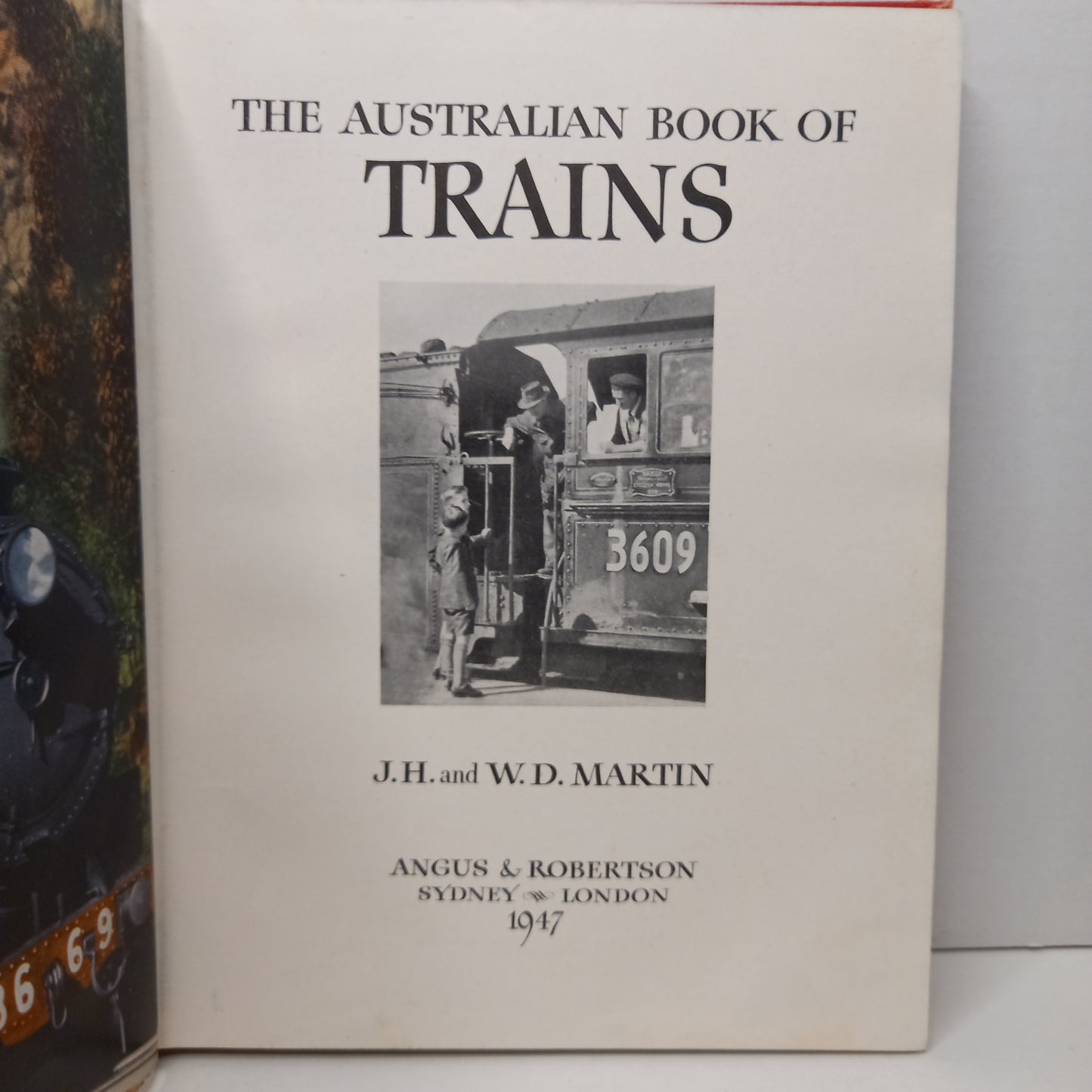 The Australian Book of Trains by J. H. and W. D. Martin-Book-Tilbrook and Co