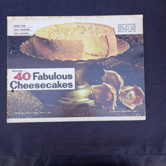The Australian Women's Weekly presents 40 Fabulous Cheesecakes-Ephemera-Tilbrook and Co