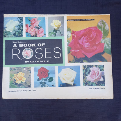The Australian Women’s Weekly Presents A Book of Roses by Allan Searle (1971 Supplement)-Vintage Gardening Booklet / Homemaking Supplement-Tilbrook and Co
