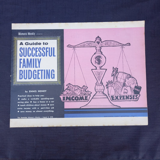The Australian Women's Weekly presents A Guide to Successful Family Budgeting-Ephemera-Tilbrook and Co