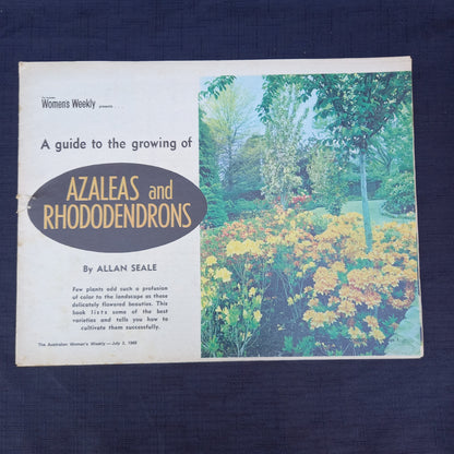 The Australian Women’s Weekly Presents A Guide to the Growing of Azaleas and Rhododendrons by Allan Searle (1969 Supplement)-Vintage Gardening Booklet / Homemaking Supplement-Tilbrook and Co