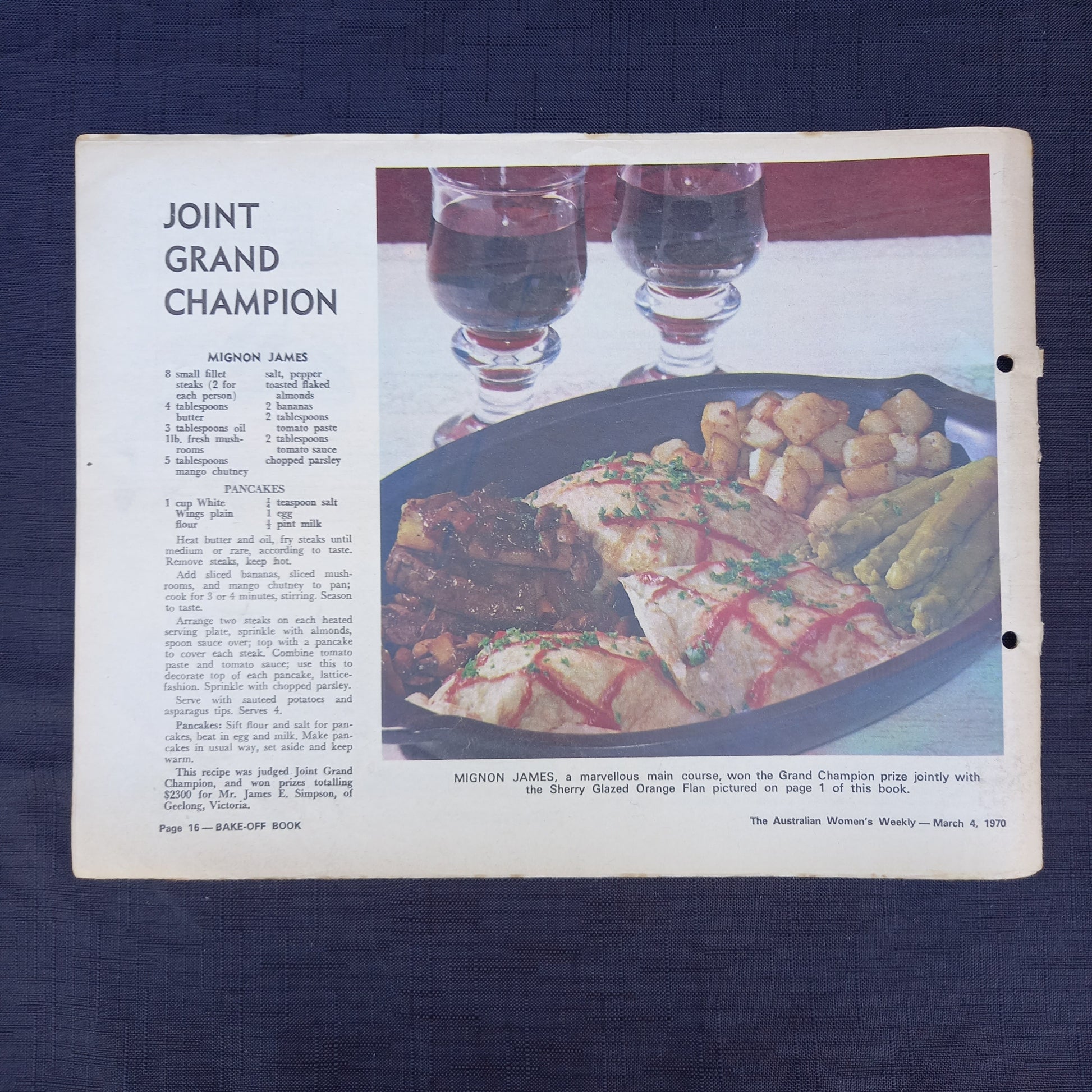The Australian Women's Weekly presents Bake Off Cook Book-Ephemera-Tilbrook and Co