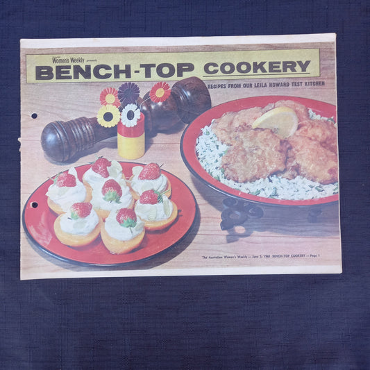 The Australian Women's Weekly presents Bench Top Cookery-Ephemera-Tilbrook and Co