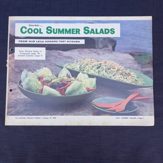 The Australian Women's Weekly presents Cool Summer Salads-Ephemera-Tilbrook and Co