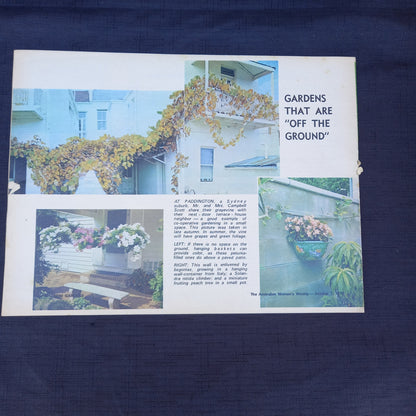 The Australian Women’s Weekly Presents Mini Gardens (1970 Supplement)-Vintage Gardening Booklet / Homemaking Supplement-Tilbrook and Co