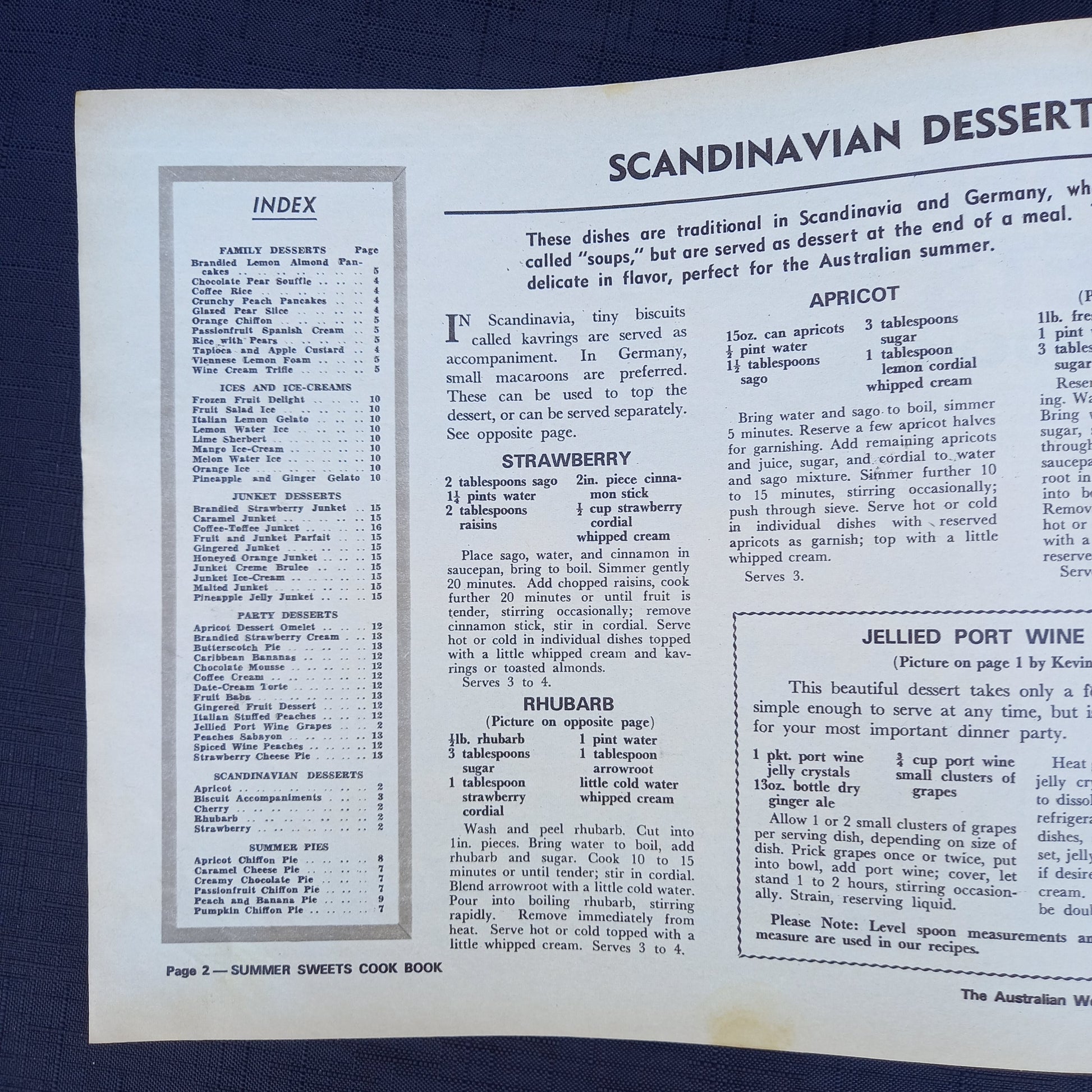 The Australian Women's Weekly presents Summer Sweets-Ephemera-Tilbrook and Co