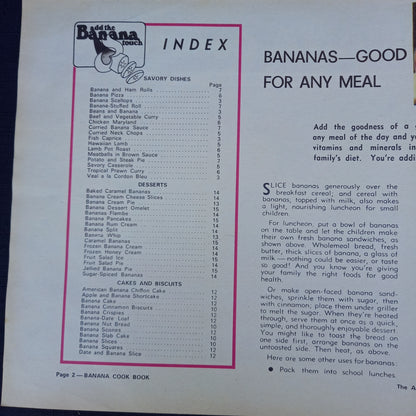The Australian Women's Weekly presents The Banana Cook Book-Ephemera-Tilbrook and Co