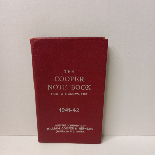 The Cooper Note Book for Stockowners 1941-42-Book-Tilbrook and Co