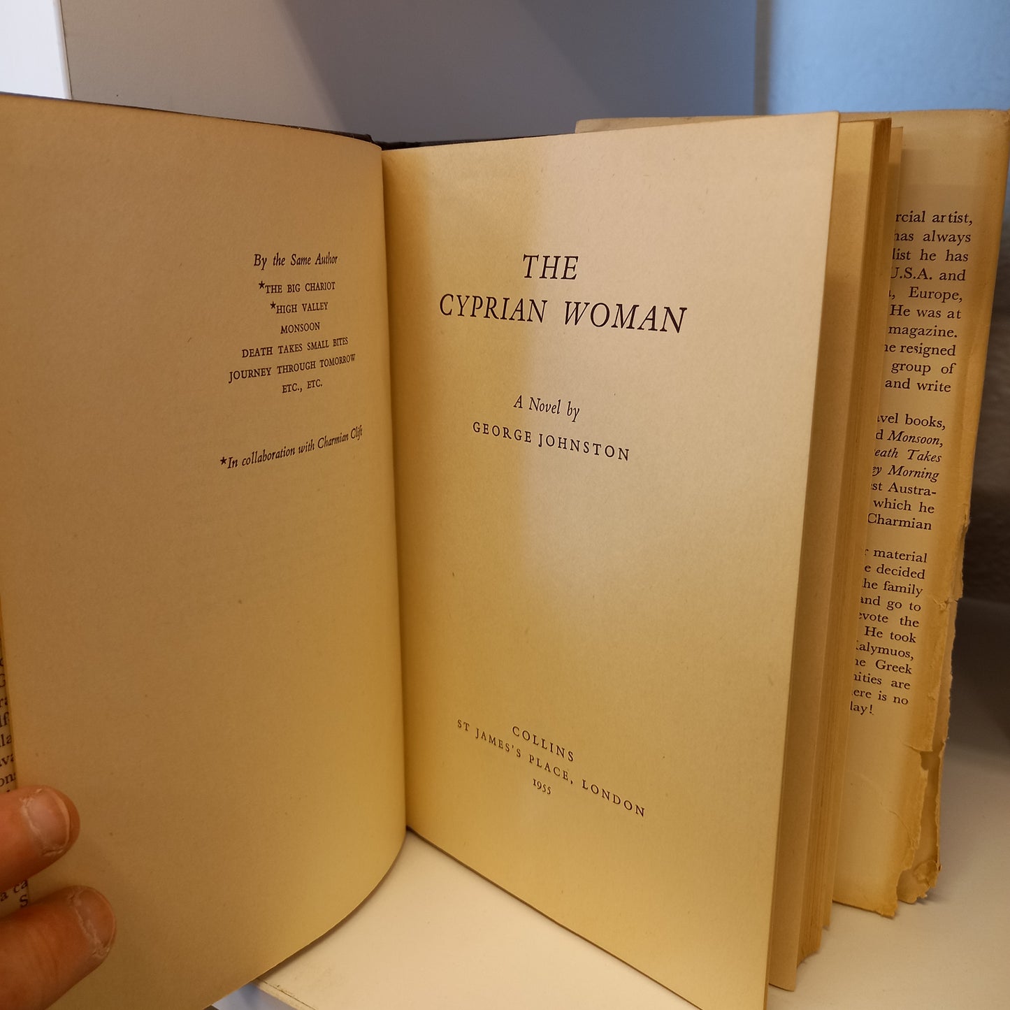 The Cyprian Woman by George Johnston-Book-Tilbrook and Co