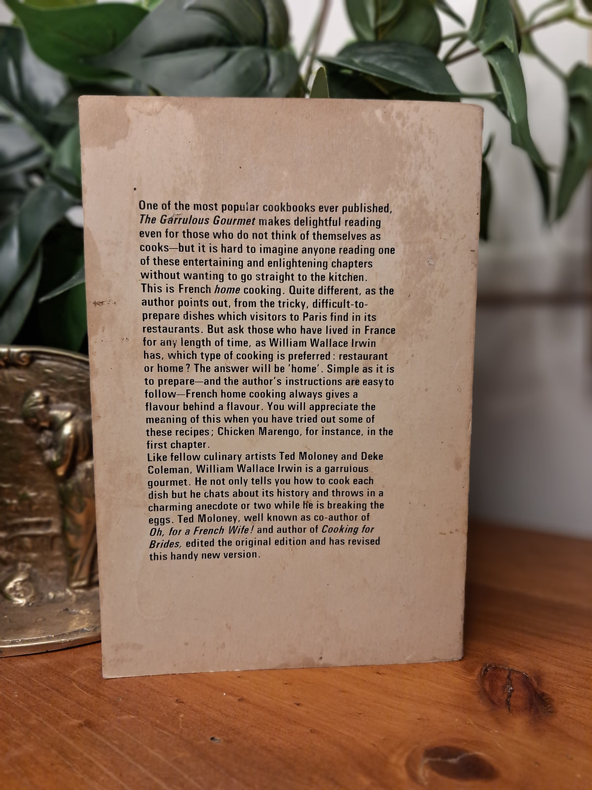 The Garrulous Gourmet – William Wallace Irwin (1967)-Vintage Cookbook / Food Writing-Tilbrook and Co