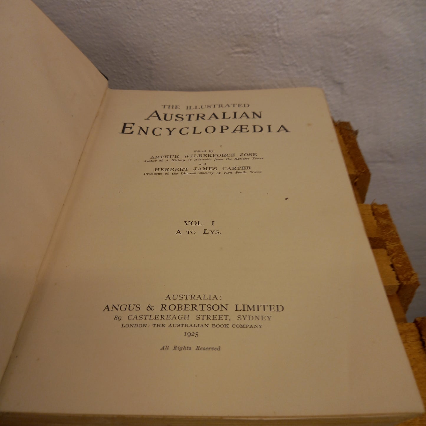 The Illustrated Australian Encyclopaedia edited by Arthur Wilberforce Jose and Herbert James Carter-Books-Tilbrook and Co