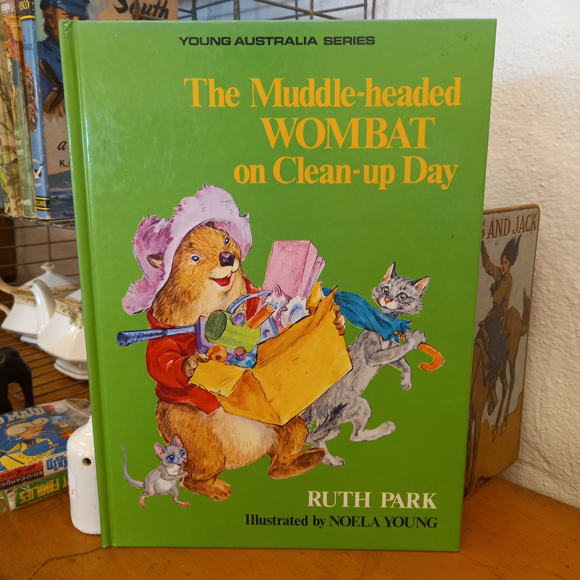 The Muddle-headed Wombat on Clean-up Day (Young Australia Series) by Ruth Park Illustrated by Noela Young-Book-Tilbrook and Co