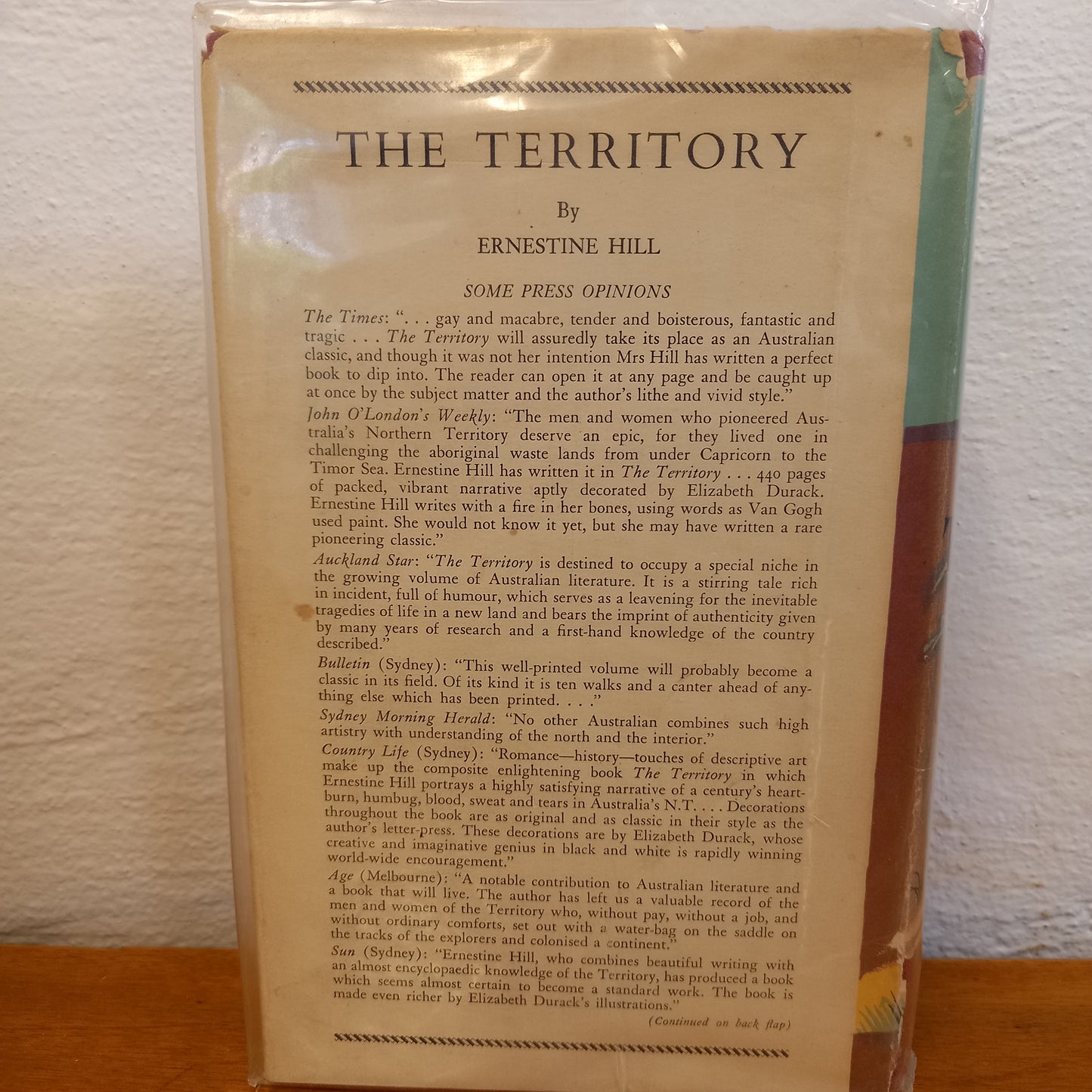 The Territory by Ernestine Hilll-Book-Tilbrook and Co