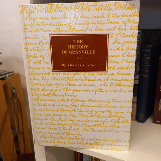 The history of Granville 1919 by Thomas Fowlie-Books-Tilbrook and Co