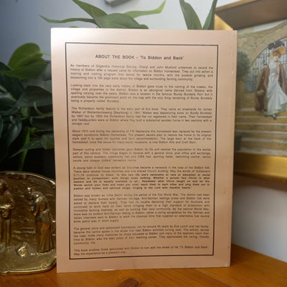To Biddon and Back – Gilgandra Historical Society Prepared by Cheryl and John Mudford-Regional Australian History-Tilbrook and Co