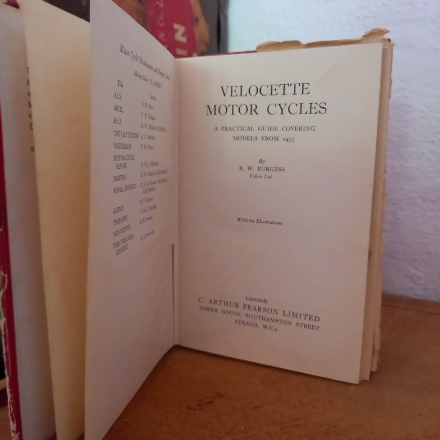 Velocette Motor Cycles. A practical guide covering models from 1933 by R. W Burgess-Book-Tilbrook and Co