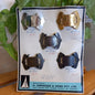 Vintage AROS Late 1960s Travelling Salesman's Buckle Sample Card Q3551 - 5 Shoe Buckles-Vintage Haberdashery-Tilbrook and Co