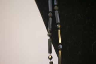 Vintage Black Retro Long Necklace-Clothing Accessories-Tilbrook and Co