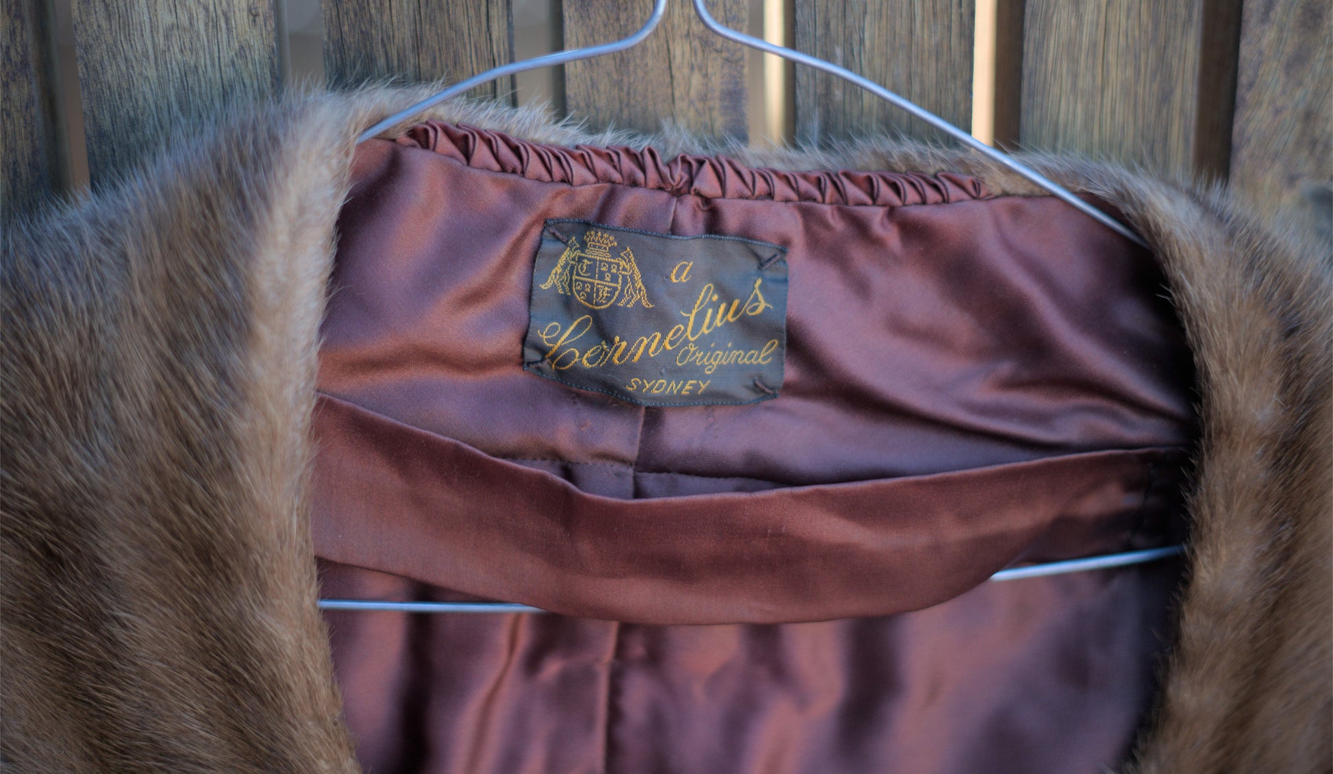 Vintage Cornelius Brown Fox Fur Stole 1940-1950s-Clothing-Tilbrook and Co