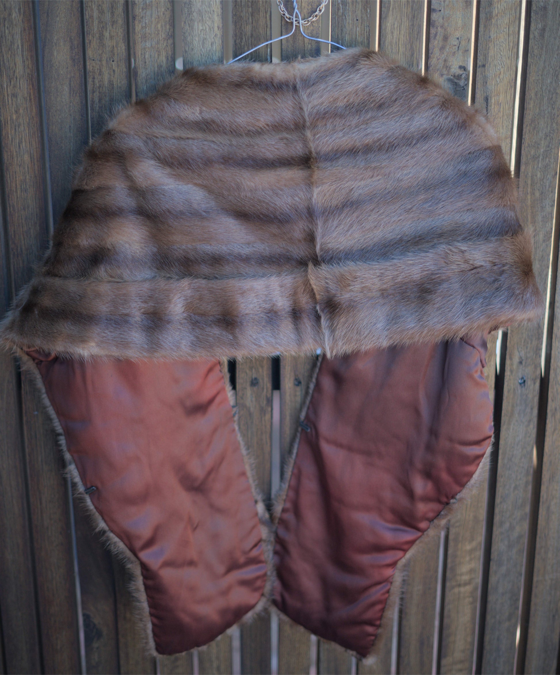 Vintage Cornelius Brown Fox Fur Stole 1940-1950s-Clothing-Tilbrook and Co