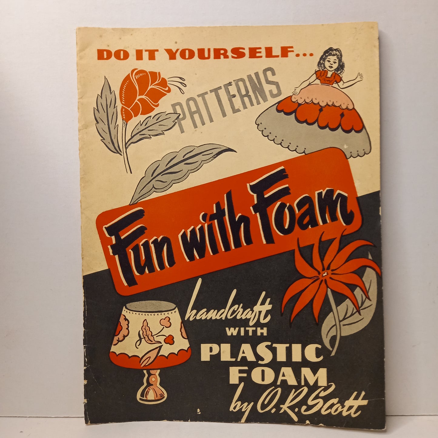 Vintage Do it Yourself Patterns Fund with Foam Handcraft with Plastic Foam by O.R. Scott-Ephemera-Tilbrook and Co