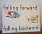 Vintage Educational Flash Card – Falling Forward / Falling Backward (Card 25, 1950s/60s)-Vintage Educational Material-Tilbrook and Co
