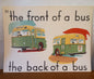 Vintage Educational Flash Cards - the front of a bus the back of a bus- Card 10-Ephemera-Tilbrook and Co