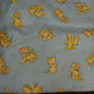 Vintage Flannelette Blue/ Green background with Kittens & Flowers-textiles-Tilbrook and Co