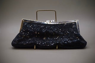 Vintage Glomesh Style Evening Bag with Silver Coloured Clasp-Clothing Accessories-Tilbrook and Co