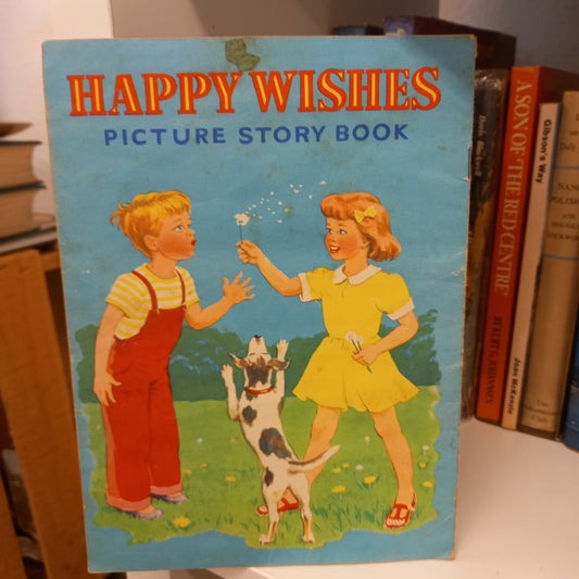 Happy Wishes Picture Story Book (1950s?, Amex Company Ltd – Vintage Softcover)-Books-Tilbrook and Co