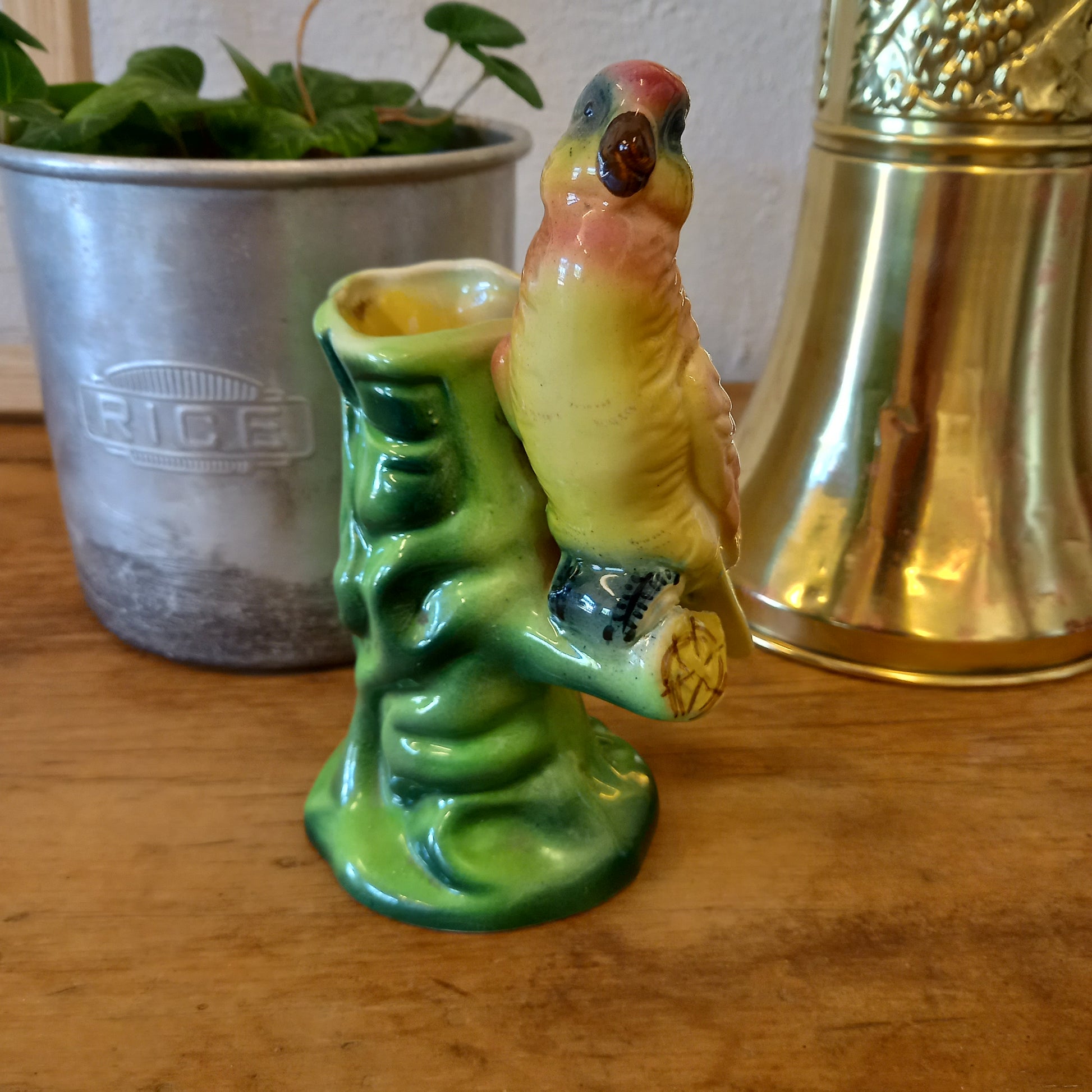 Vintage Kalmar Bird on trunk vase-Decor-Tilbrook and Co