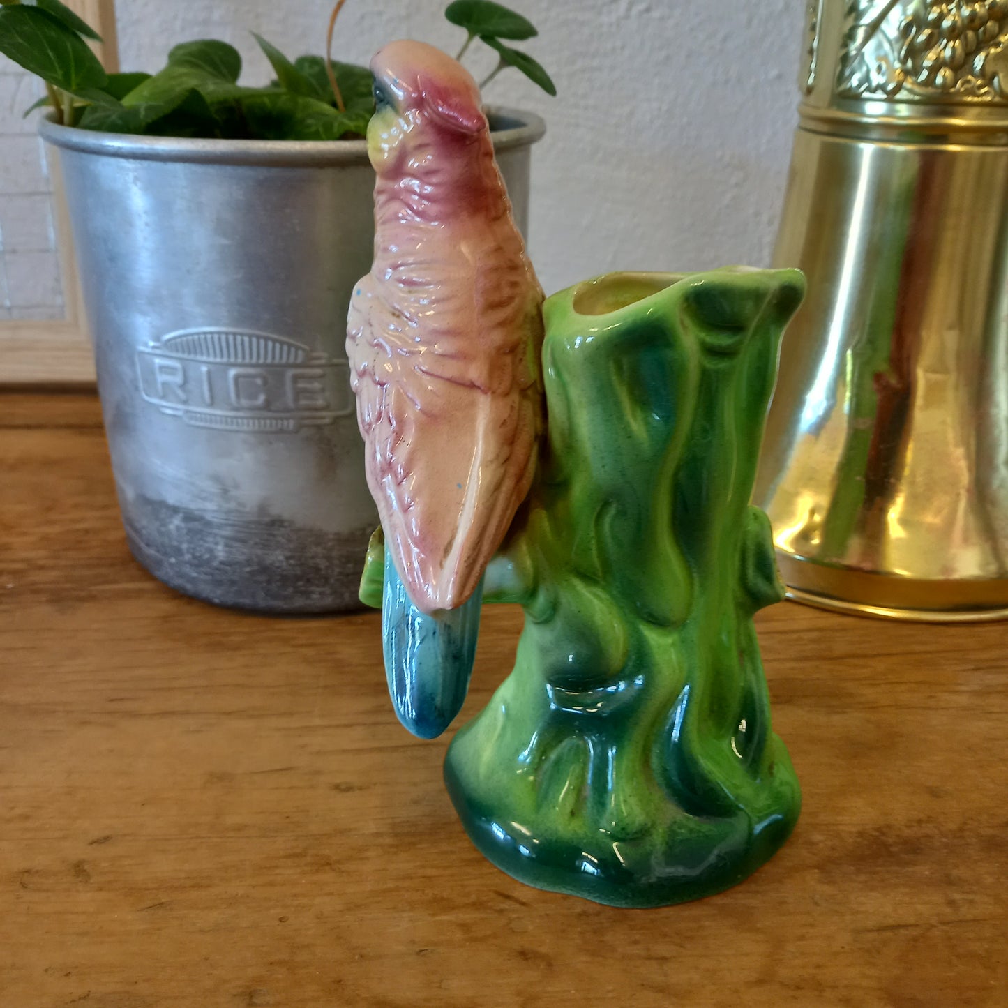 Vintage Kalmar Bird on trunk vase-Decor-Tilbrook and Co