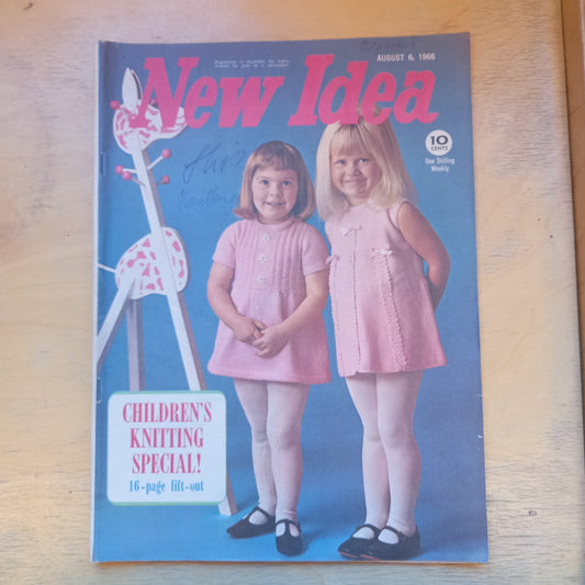 Vintage Magazine New Idea August 6 1966-Vintage Magazines > Women’s Magazines > 1960s Ephemera-Tilbrook and Co