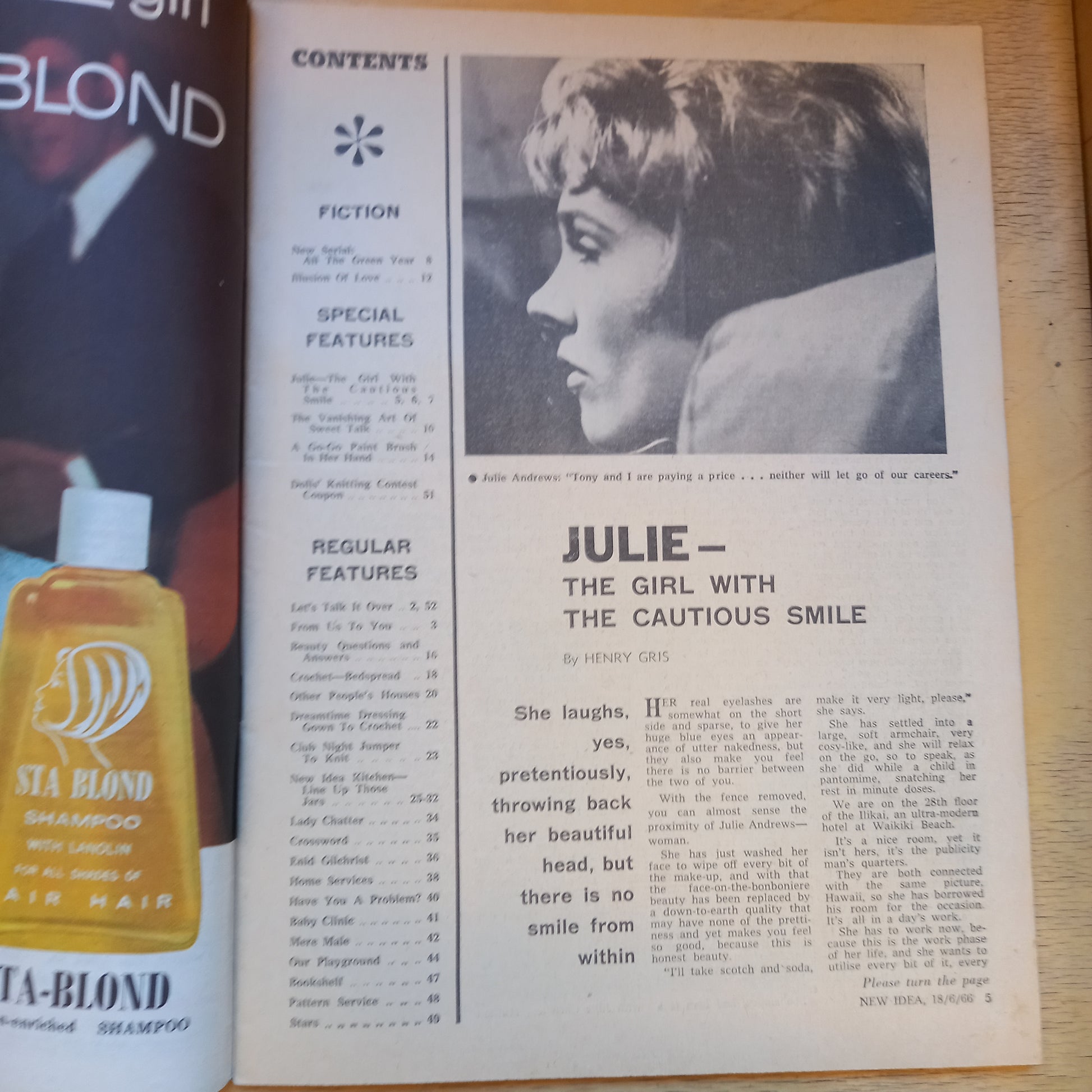 Vintage Magazine New Idea June 18 1966-Vintage Magazines > Women’s Magazines > 1960s Ephemera-Tilbrook and Co