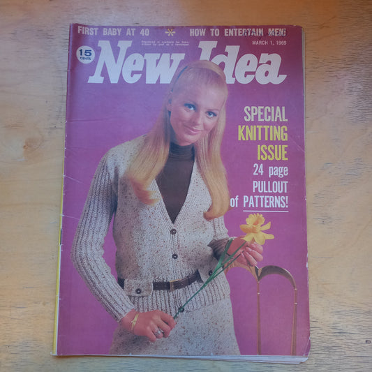 Vintage Magazine New Idea March 1 1969-Vintage Magazines > Women’s Magazines > 1960s Ephemera-Tilbrook and Co