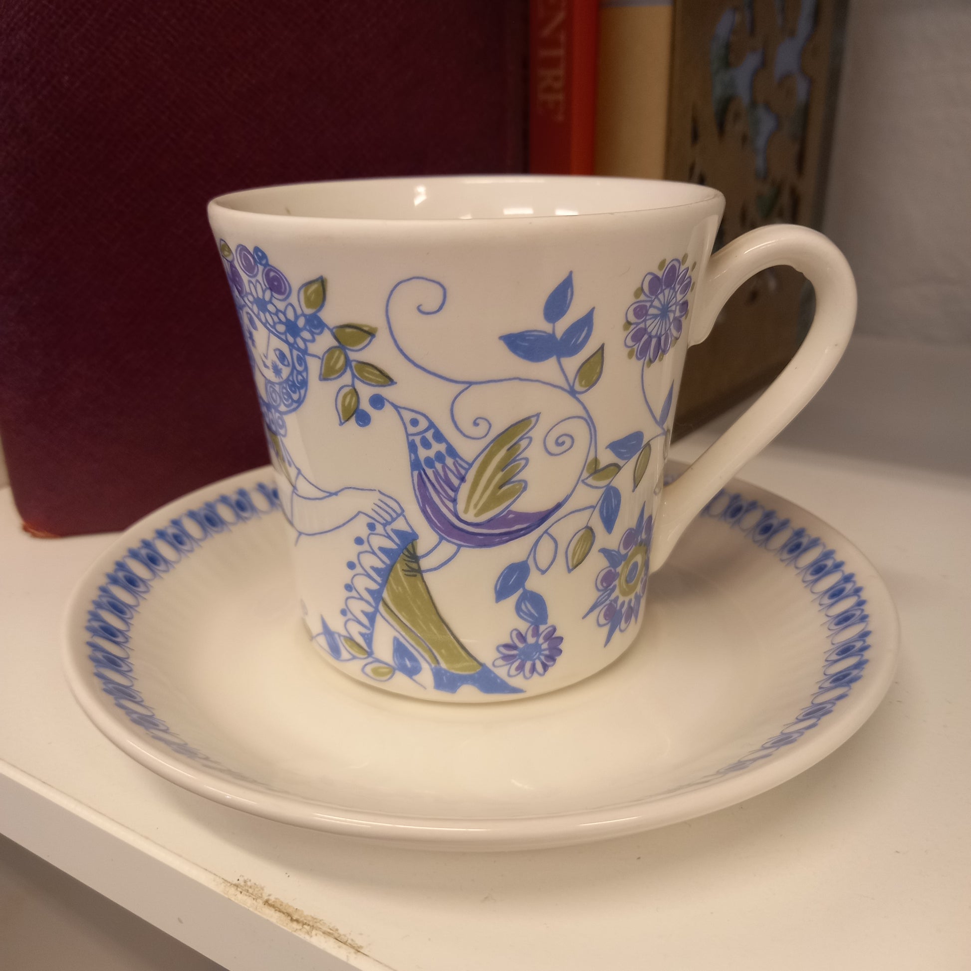 Vintage Norway Figgjo Flint Lotte Turi Design Cup and Saucer-Decor-Tilbrook and Co
