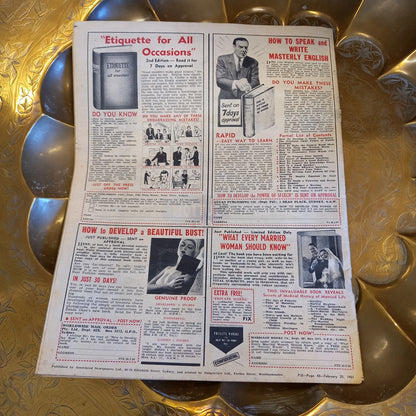 Vintage PIX Magazine The Queen in Sydney Vol 32, No 11, February 20, 1954-Ephemera-Tilbrook and Co