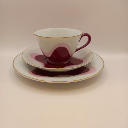 Vintage Noritake Trio – Cup, Saucer & Plate with Gilt Trim c.1950s-Decor-Tilbrook and Co