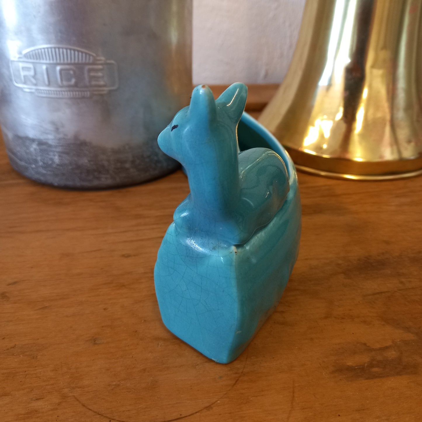 Vintage Teal Bambi Vase-Decor-Tilbrook and Co