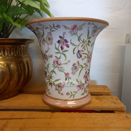 Vintage Wong Lee Style Floral Vase-Decor-Tilbrook and Co