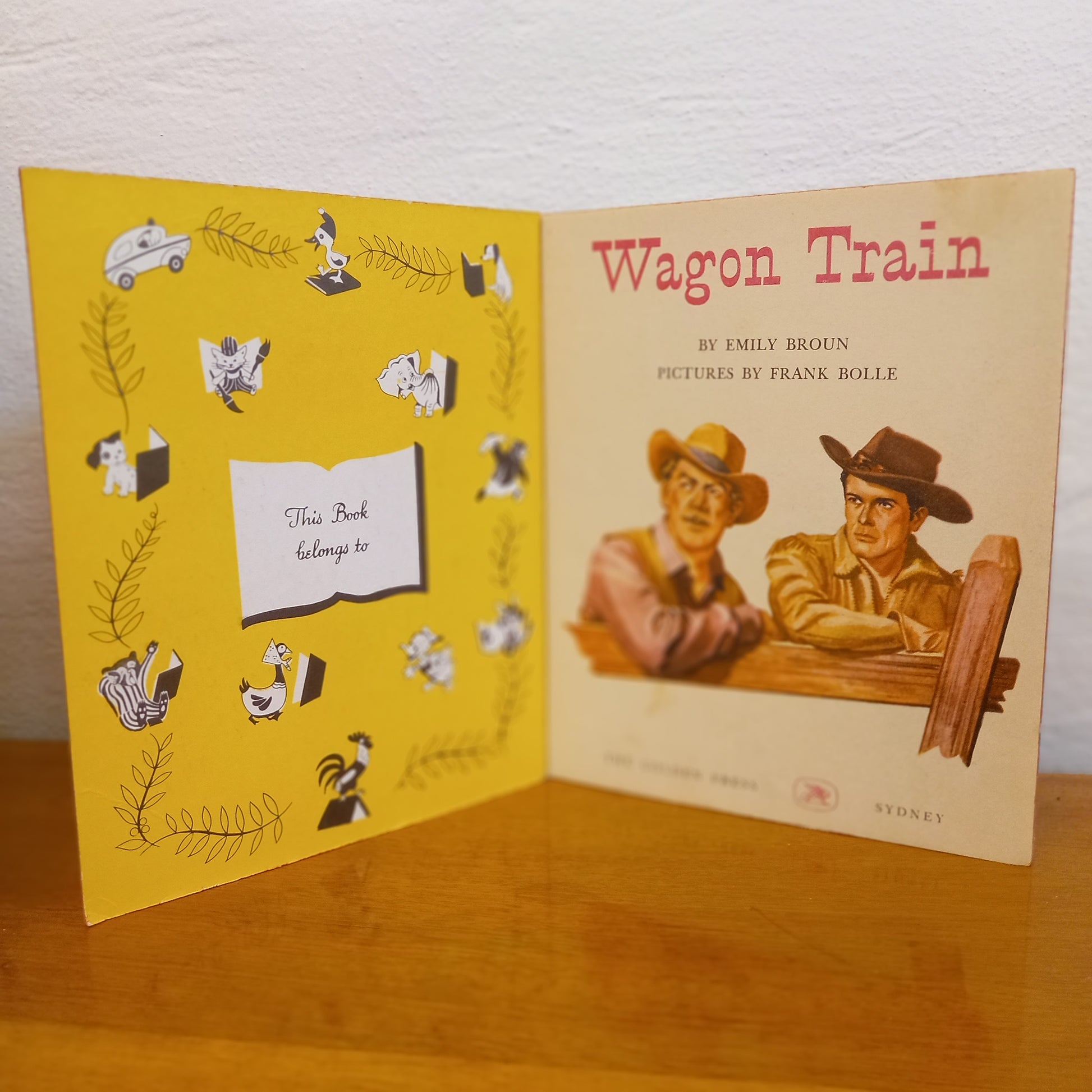 Wagon Train by Emily Broun / illust.by Frank Bolle - A Little Golden Book #191:30-Book-Tilbrook and Co